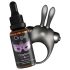 Orgie Orgasmic Bunny - vibracijski obroček za penis set (črna)