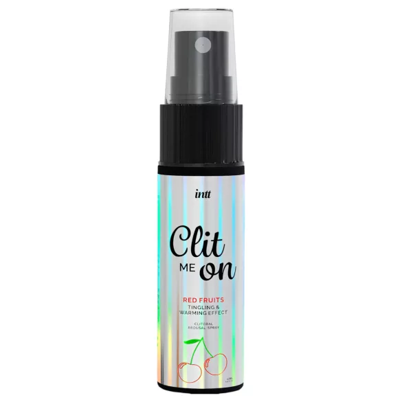 intt Clit Me On - tekoči vibrator sprej za klitoris - rdeči sadeži (12 ml)