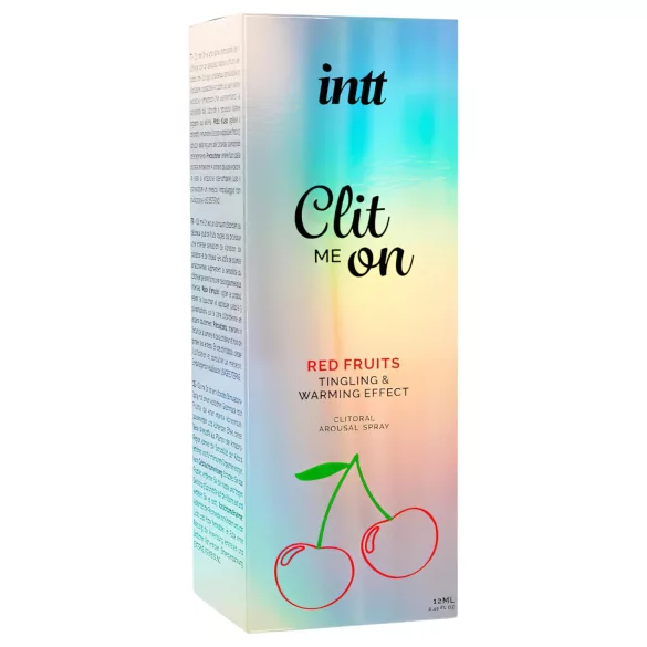 intt Clit Me On - tekoči vibrator sprej za klitoris - rdeči sadeži (12 ml)