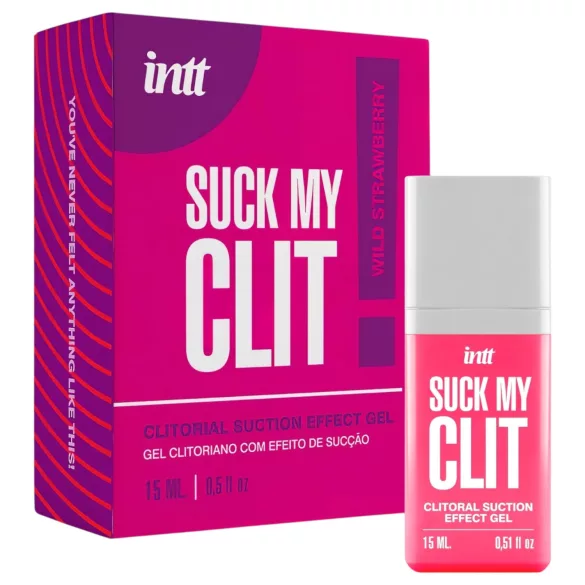 Intt Suck My Clit - gel za stimulacijo klitorisa za ženske - jagoda (15 ml)