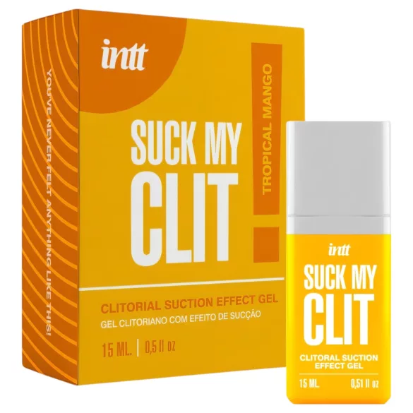Intt Suck My Clit - gel za stimulacijo klitorisa za ženske - mango (15 ml)