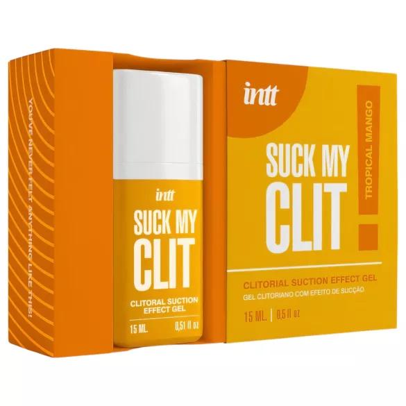 Intt Suck My Clit - gel za stimulacijo klitorisa za ženske - mango (15 ml)
