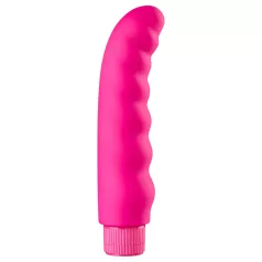 Baseks - valoviti vibrator (rožnat) - 16 cm
