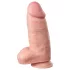Willie City - debel realističen dildo (barva kože) - 24,5 cm