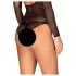 Obsessive Bijou 905 - srebrni okrasni pas spodnji - S-L