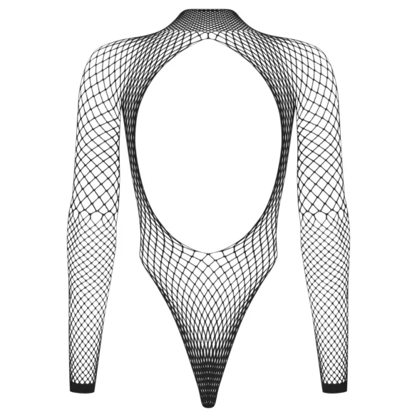 Obsessive - črn mrežast body z dolgimi rokavi (S-L)