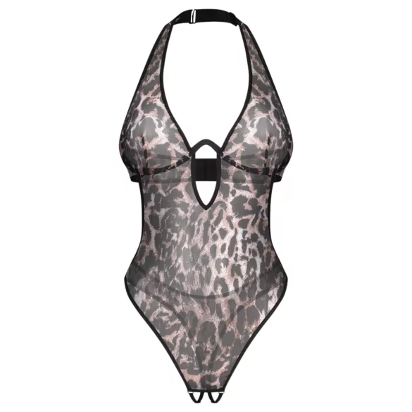 Obsessive Addia - odprto body z leopardjim vzorcem