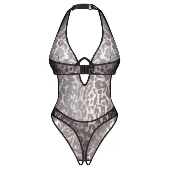Obsessive Addia - odprto body z leopardjim vzorcem