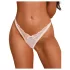 Obsessive Weddya - čipkasti tanga (bela) - L/XL