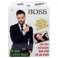 Boss - napihljiv moški lutka - guma