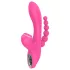 Erospace Sweet Play - G-točkovni vibrator z analno sondo in sesanjem (rožnate barve)