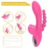 Erospace Sweet Play - G-točkovni vibrator z analno sondo in sesanjem (rožnate barve)