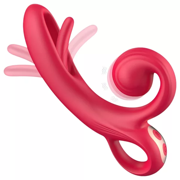 Sweet Play - vibrator za klitoris z ročko - rdeč