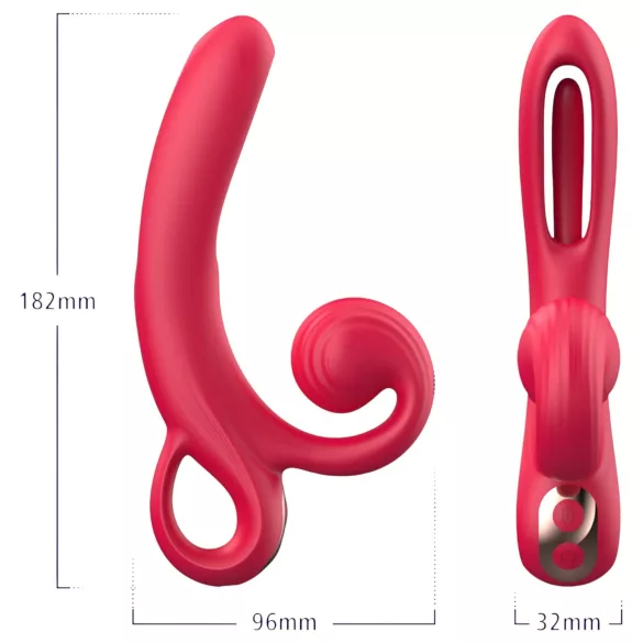 Sweet Play - vibrator za klitoris z ročko - rdeč