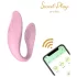 Sweet Play - aplikacija-voden vibrator za pare (roza)