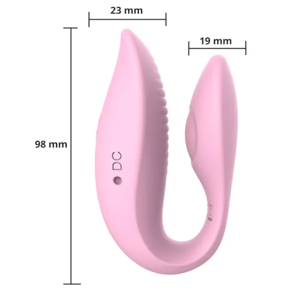 Sweet Play - aplikacija-voden vibrator za pare (roza)