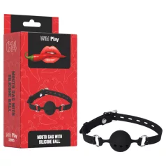 Wild Play - silikonska gag krogla - črna