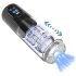 Moški Play - rotacijski, sesalni, vibracijski masturbator (črn)