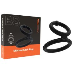 Men's Play - obroč za penis in moda - črna