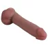 Erospace Natural Play - silikonski dildo 24 cm (barva kože)