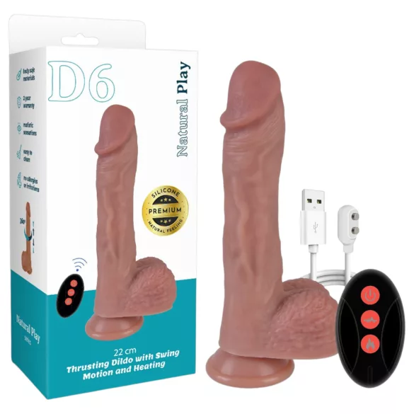 Natural Play - potisno-vrteči vibrator (naraven)