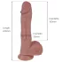 Natural Play - potisno-vrteči vibrator (naraven)