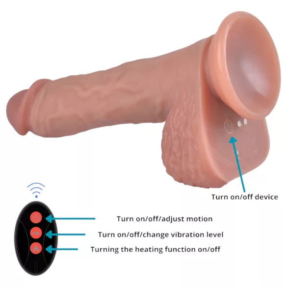 Natural Play - potisno-vrteči vibrator (naraven)
