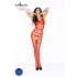 Passion - mrežasti odprti bodystocking - rdeča - S-L