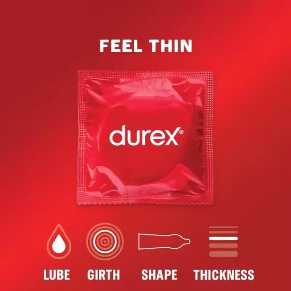 Durex - tanki kondomi - naraven občutek - 2x12 kos