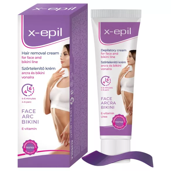 X-Epil - depilacijska krema za obraz in bikini predel - 40 ml