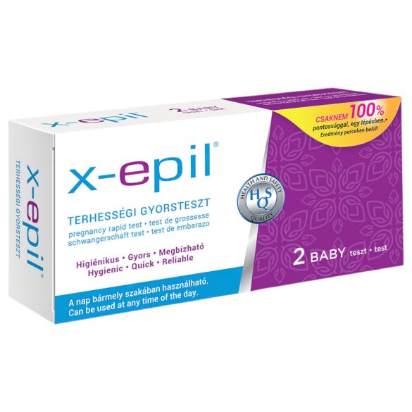 X-Epil - hitri test nosečnosti (2 kosa)