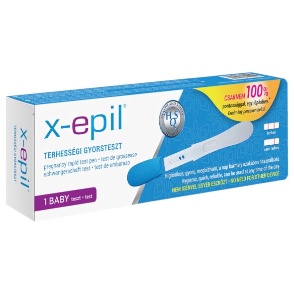 X-Epil - hitri test nosečnosti v obliki pisala (1 kos)