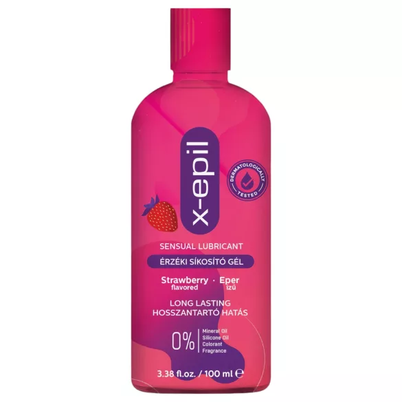 X-Epil - lubrikant z okusom jagode - gel - 100 ml