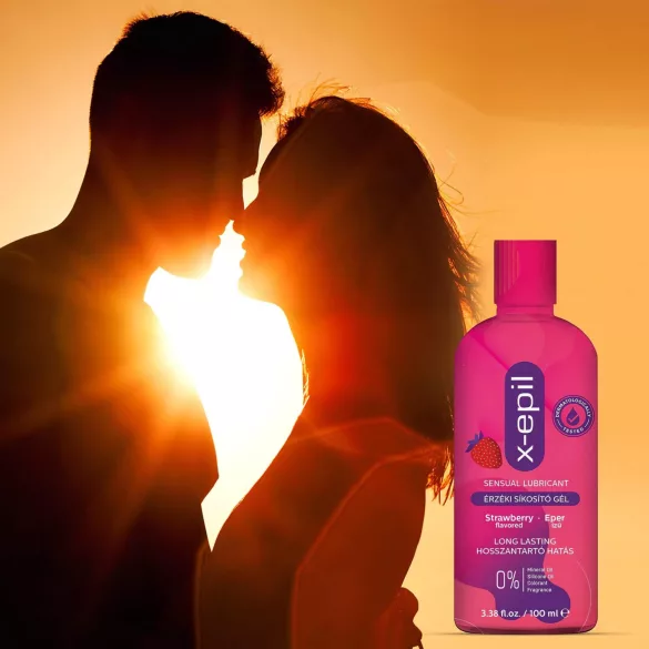 X-Epil - lubrikant z okusom jagode - gel - 100 ml
