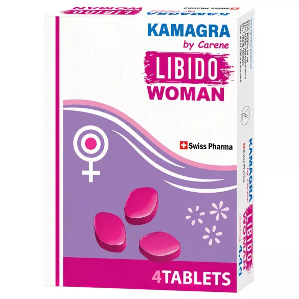 Kamagra by Carene Libido Woman - prehransko dopolnilo v tabletah za ženske - 4 kos