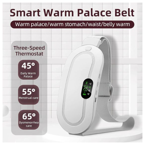 EMS - menstrualni masažni pas - brezžični - bel