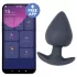 Desirel Obsidian - Aplikacijsko voden analni vibrator (črn)