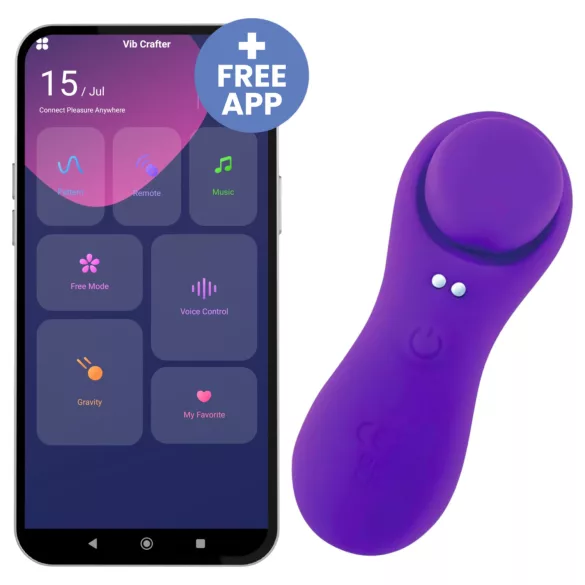 Desirel Confidential - pametni vibrator za hlačke - vijoličen