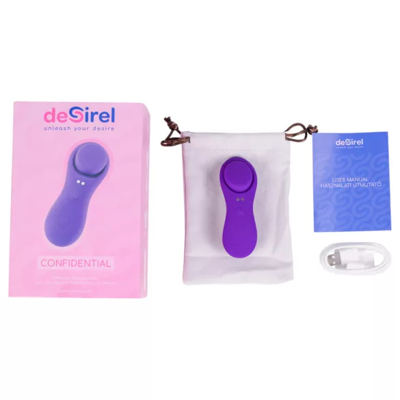 Desirel Confidential - pametni vibrator za hlačke - vijoličen