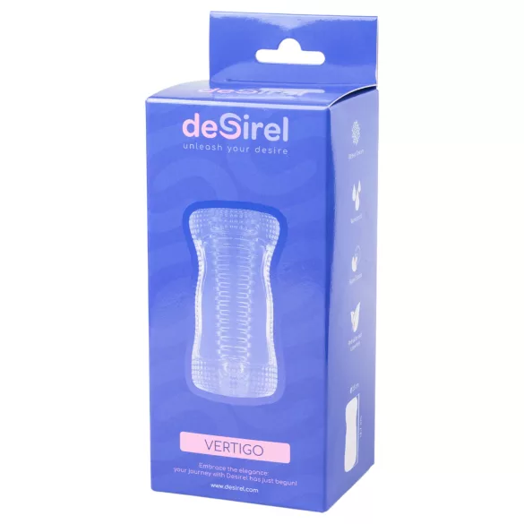 Desirel Vertigo - masturbator z rebrasto notranjostjo (prozoren)
