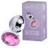 Desirel Pink Jewel L - analni čep (srebrno-roza)