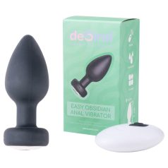   Desirel Easy Obsidian - analni vibrator na daljinsko upravljanje - črn, polnilni