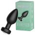 Desirel Easy Obsidian - brezžični, radijski analni vibrator (črna)
