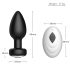Desirel Easy Obsidian - brezžični, radijski analni vibrator (črna)
