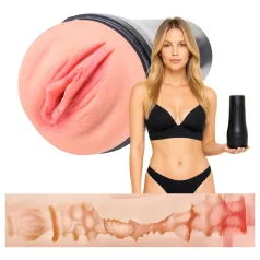   Desirel True Touch - realistična vibrirajoča vagina - naravna/črna