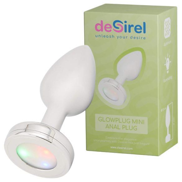 Desirel GlowPlug - osvetlitveni analni čep - mali (srebrn)
