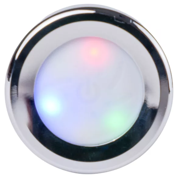 Desirel GlowPlug - analni čep z LED lučko - majhen - srebrn