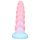 OgazR - svetleči samorog dildo 22cm (mavrični)