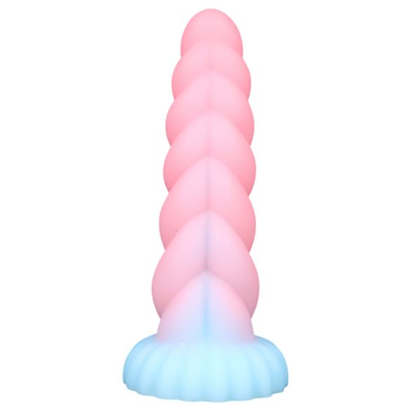 OgazR - svetleči samorog dildo 22cm (mavrični)