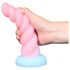 OgazR - svetleči samorog dildo 22cm (mavrični)